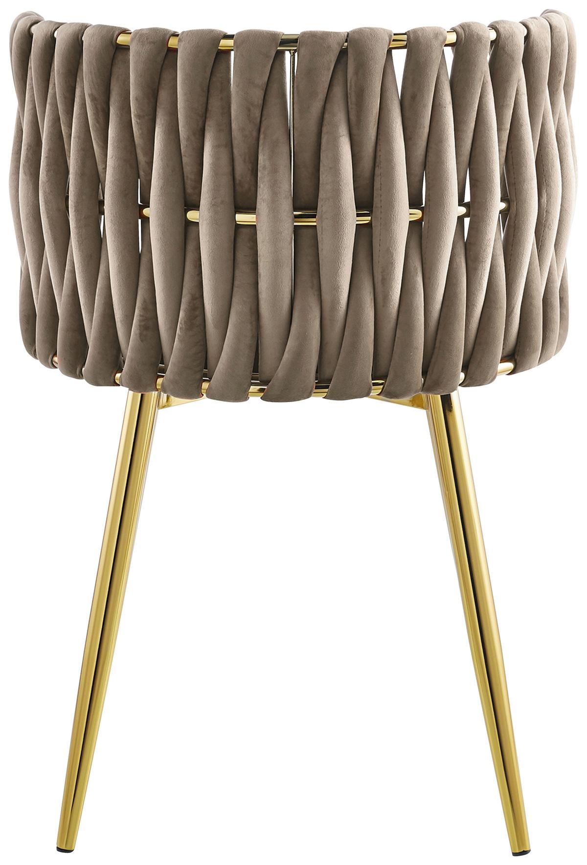 Sada stoličiek s podrúčkami béžová - zlatá/béžová, Modern, kov/textil (57/80/53cm) - MID.YOU