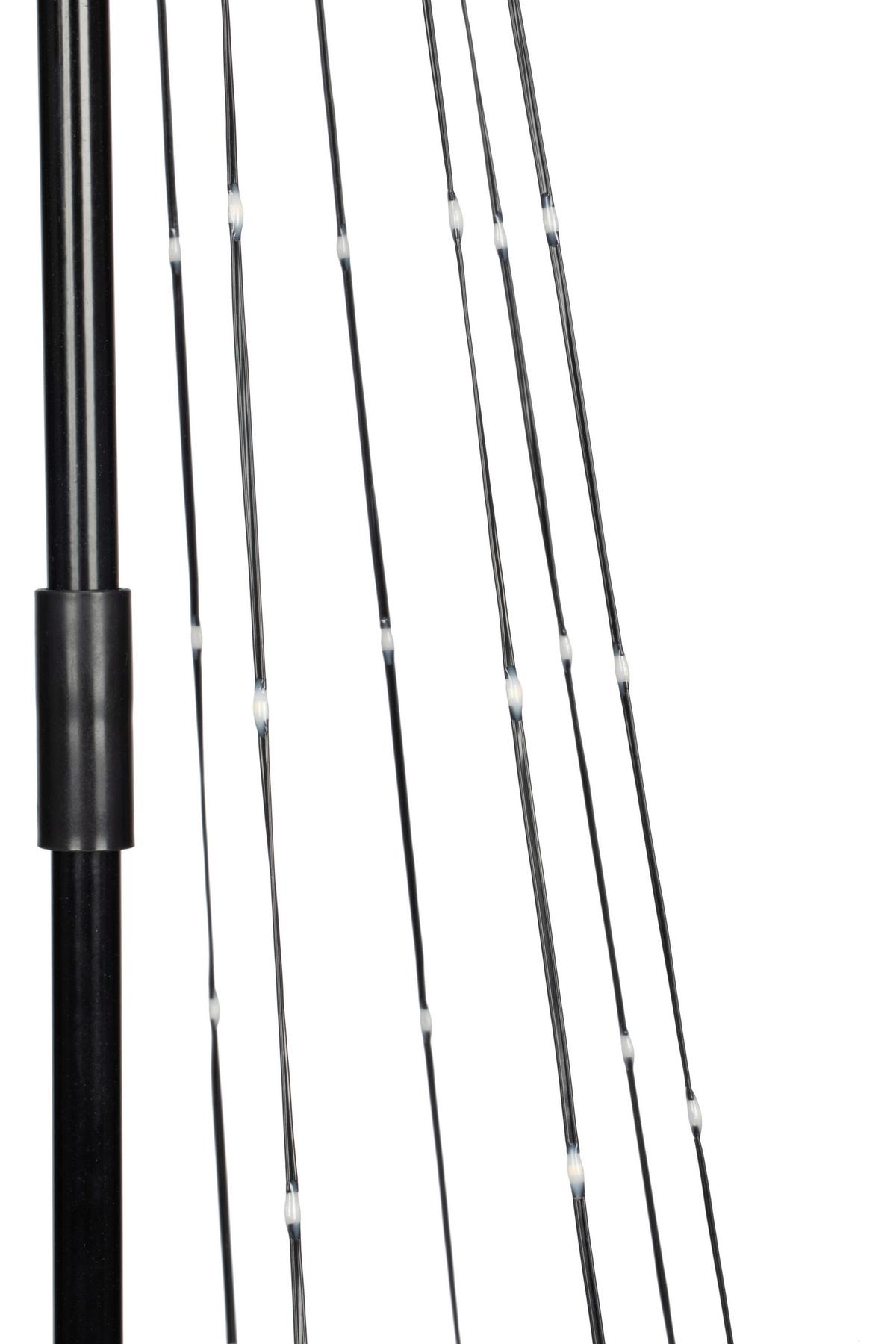 DEKORAČNÉ LED SVIETIDLO ERAN - čierna, Modern, kov/plast (150cm) - Mömax