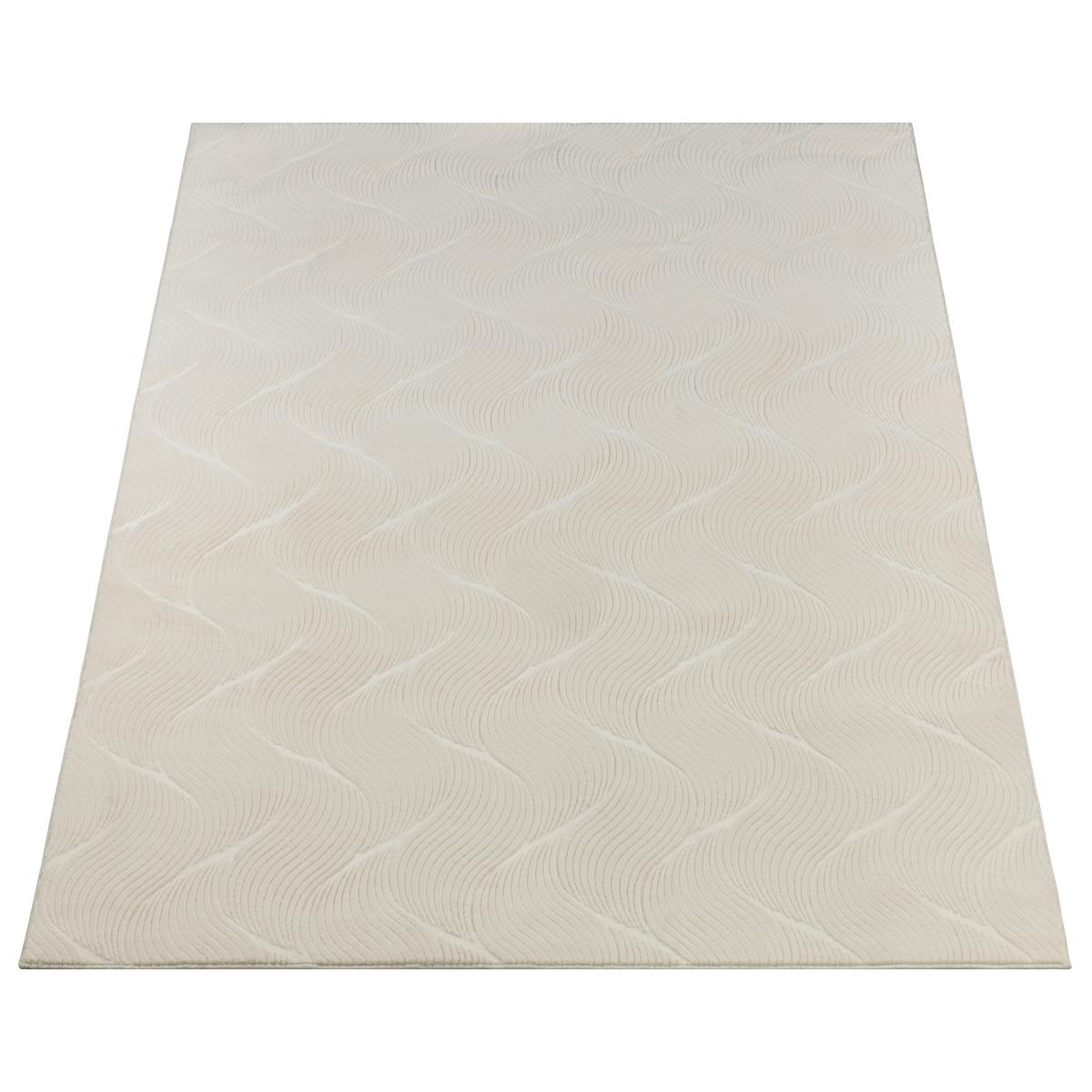 Webteppich Stilo - Creme, KONVENTIONELL, Textil (120/160cm)