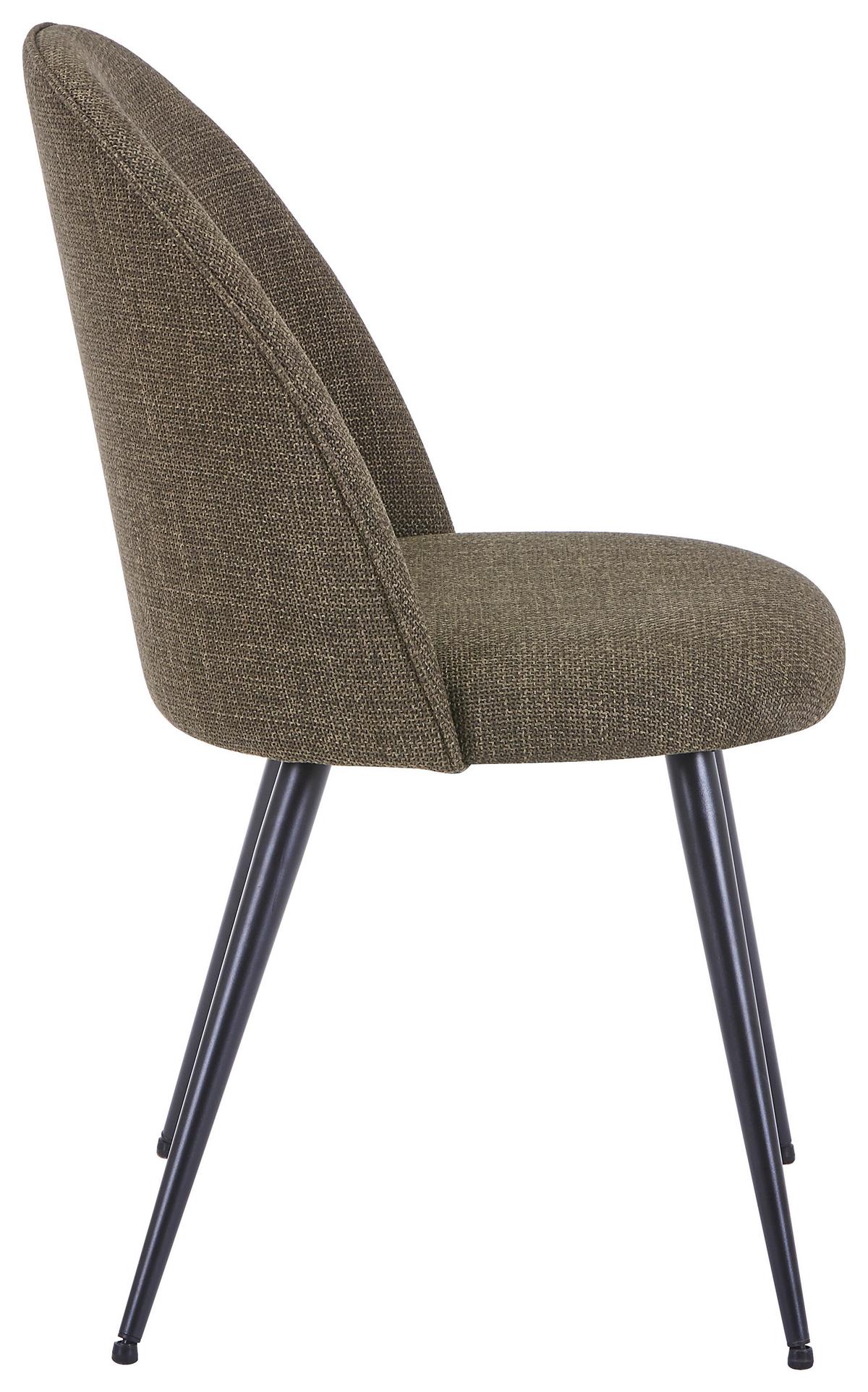 ŽIDLE LOTTE - černá/zelená, Lifestyle, kov/textil (49.5/83.5/53.5cm) - Mömax