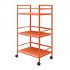 Servierwagen Cache Orange B: 43 Cm - Orange, Design, Kunststoff/Metall (43/77/29cm) - MID.YOU