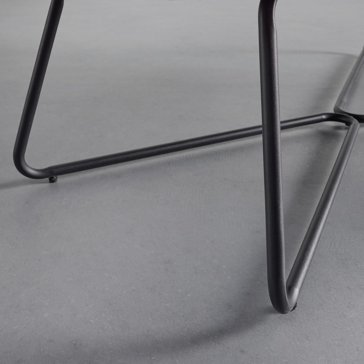 Lavice z koženky Bosco - šedá - šedá/černá, Moderní, kov/dřevo (140/90/62cm) - Bessagi Home