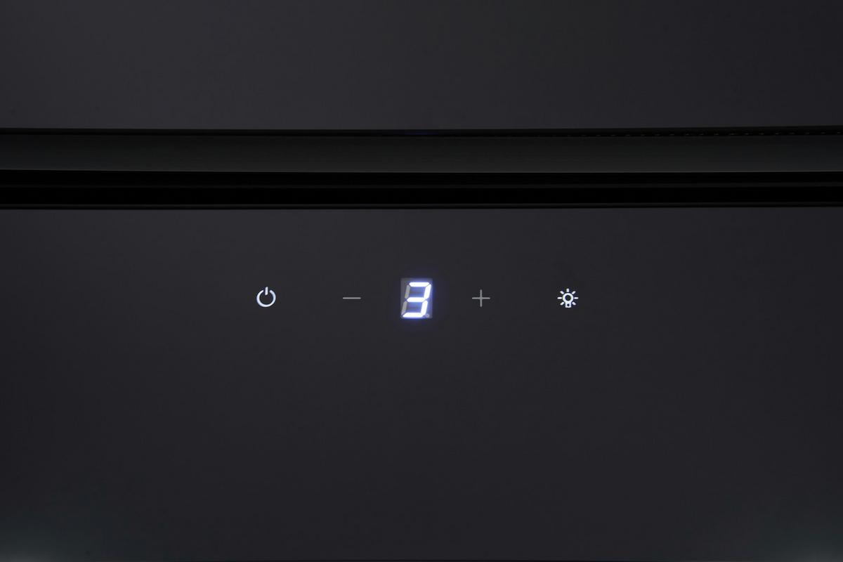 Kopffreihaube Respekta Nika Stahl/glas Schwarz B: 59,5 Cm - Schwarz, Trend, Glas/Metall (59,5/34,5-109,5/38,5cm) - Respekta