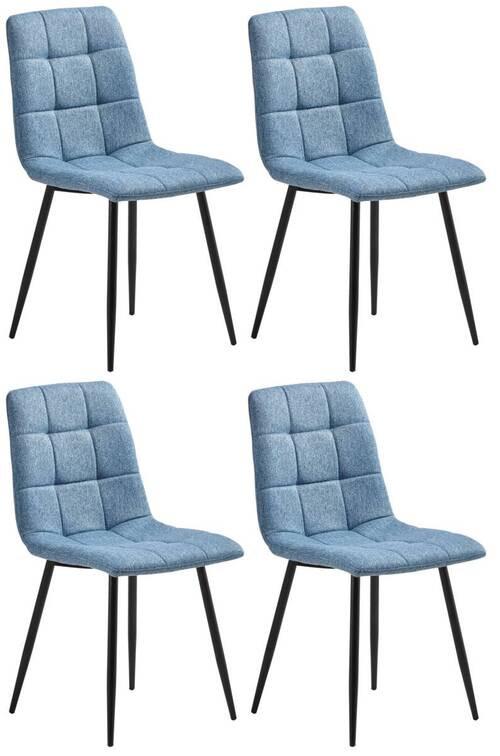 Stuhl-Set 4er Empoli Blau