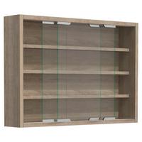 Hängevitrine Agisa M B: 37 cm Sonoma Eiche Dekor - Sonoma Eiche, MODERN, Glas/Holzwerkstoff (57/40/10cm) - MID.YOU