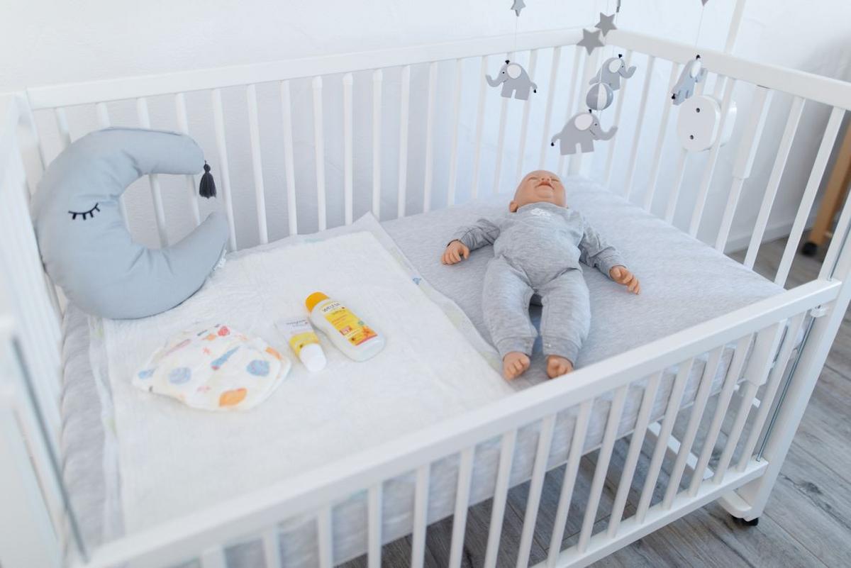 Beistellbett Weiß - Weiß, Basics, Holz (124/90/64cm) - tiSsi