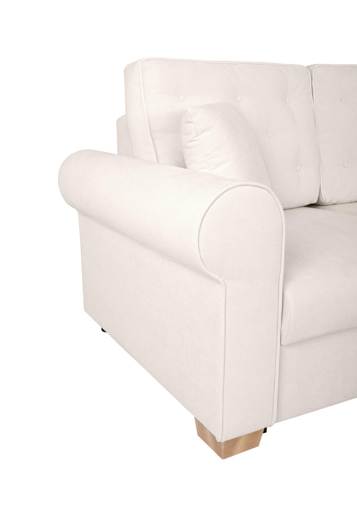 Schlafsofa Arles, Creme 02 B: 240 Cm - Buchefarben/Creme, Design, Textil (240/94/98cm) - MID.YOU