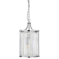 Hängeleuchte Victoria H: 150 cm 2-Flammig - Chromfarben, Design, Glas/Metall (26/150cm)