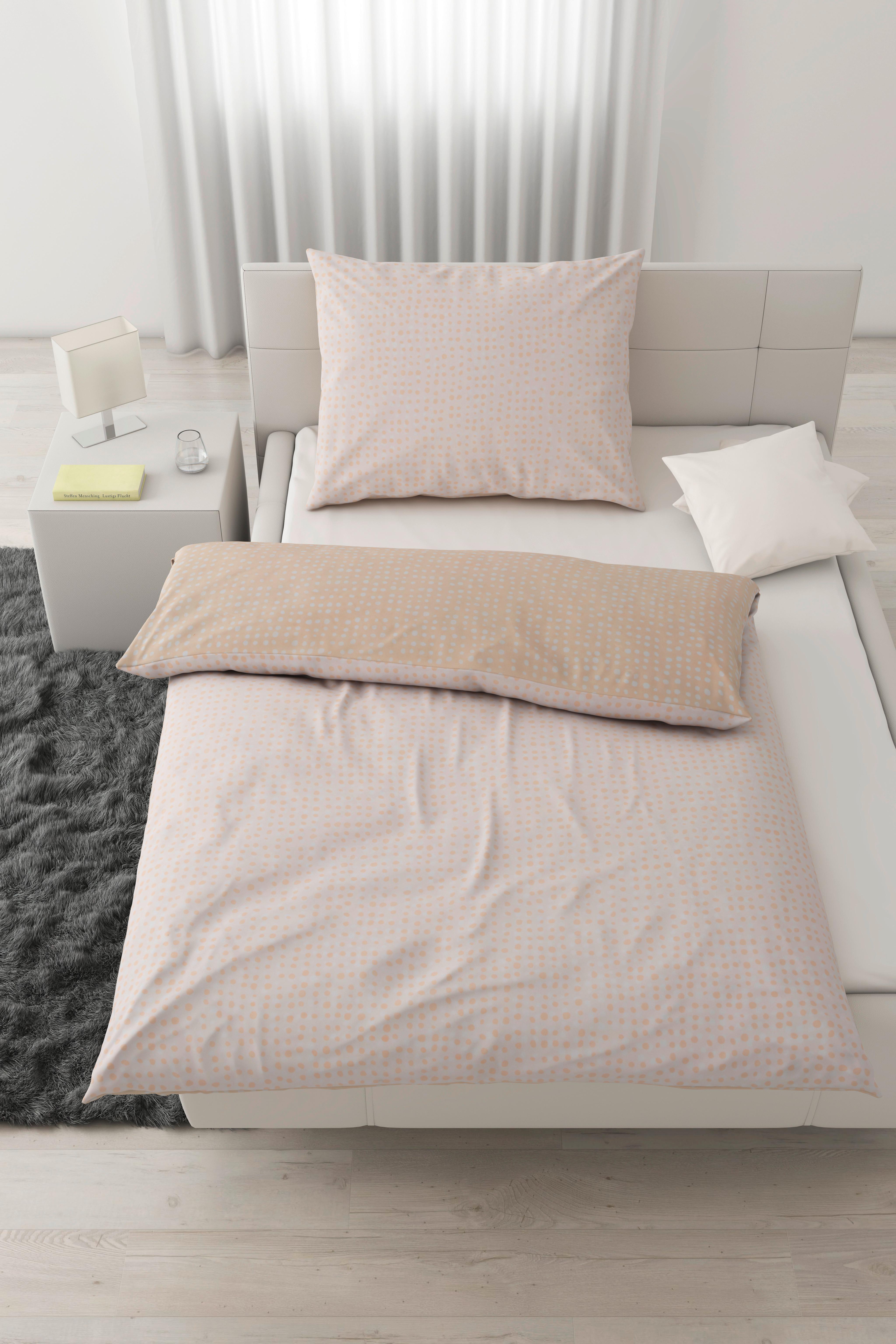Oboustranné povlečení Luise Wende, 70/90 140/200cm - bílá/světle růžová, Moderní, textil (140/200cm) - Modern Living
