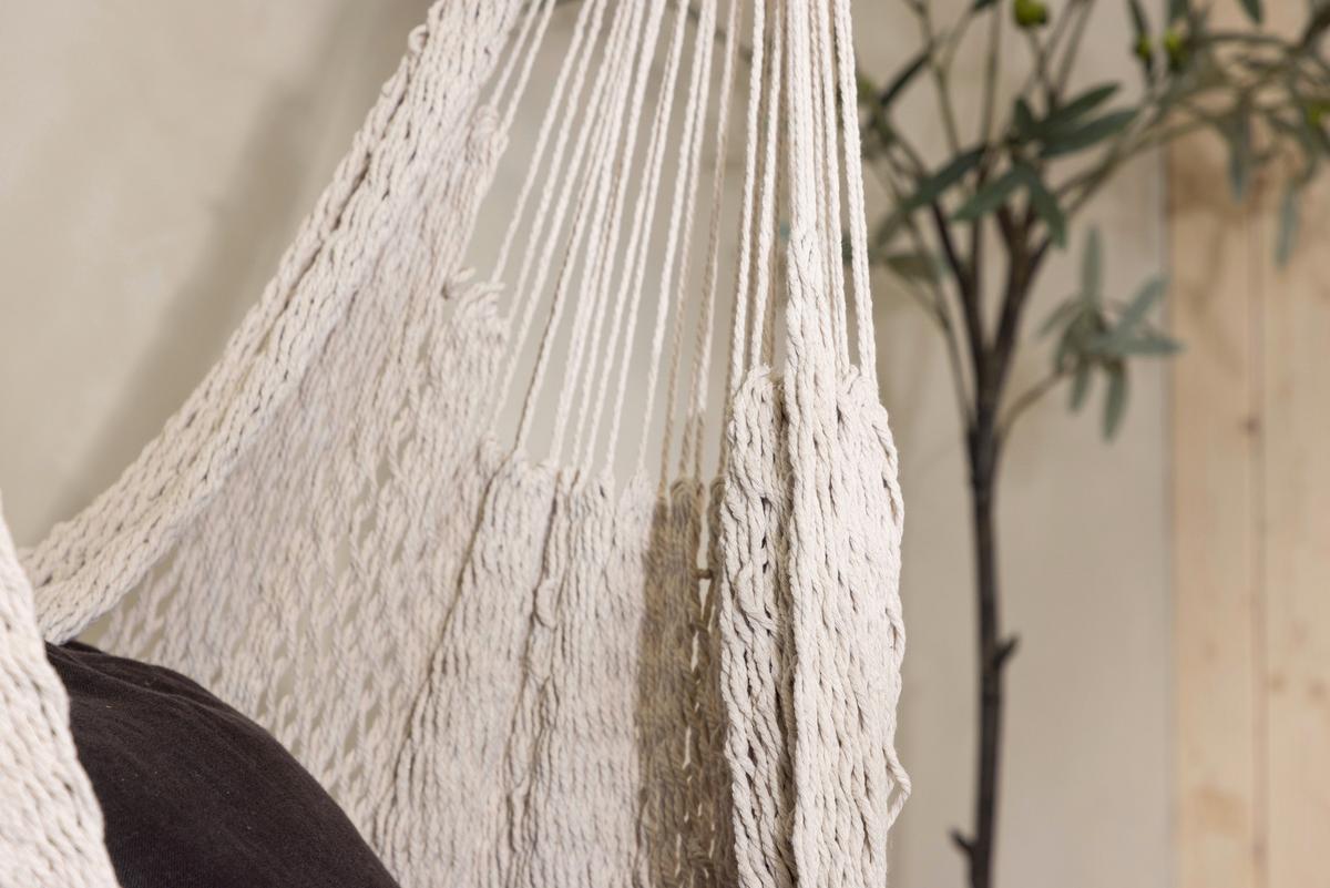 Hängesessel Kalino Kalino - Weiß, KONVENTIONELL, Textil (110/135/34cm) - Gardenson