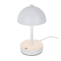 NABÍJATEĽNÁ STOLNÁ LAMPA JUMI - biela, Modern, plast (12/20cm) - Mömax
