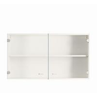 Üveges Felsőszekrény Speed - fehér, Modern, faalapú anyag (100/54,8/32cm) - Best Price