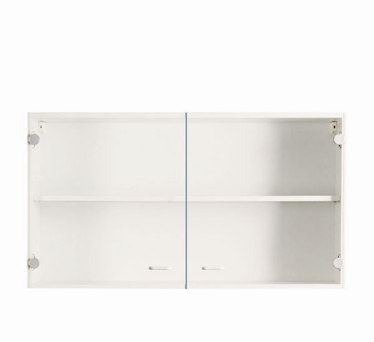 Üveges Felsőszekrény Speed - fehér, Modern, faalapú anyag (100/54,8/32cm) - Best Price
