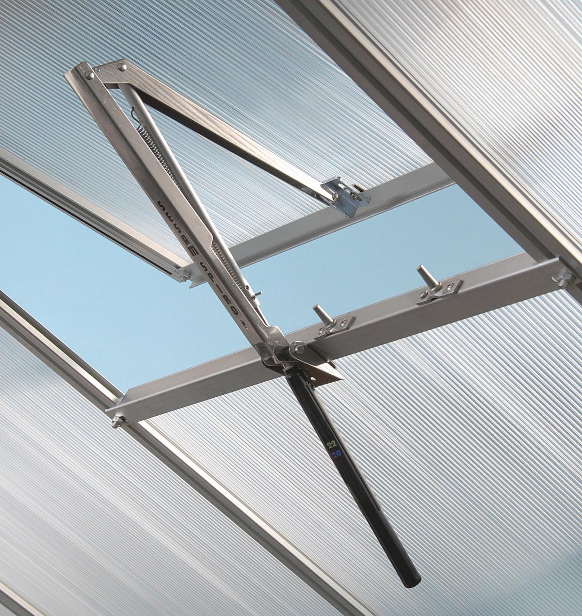 Automatischer Fensterheber Sesam Spiro Alufarben - Schwarz/Alufarben, Basics, Metall (2/4/32cm)