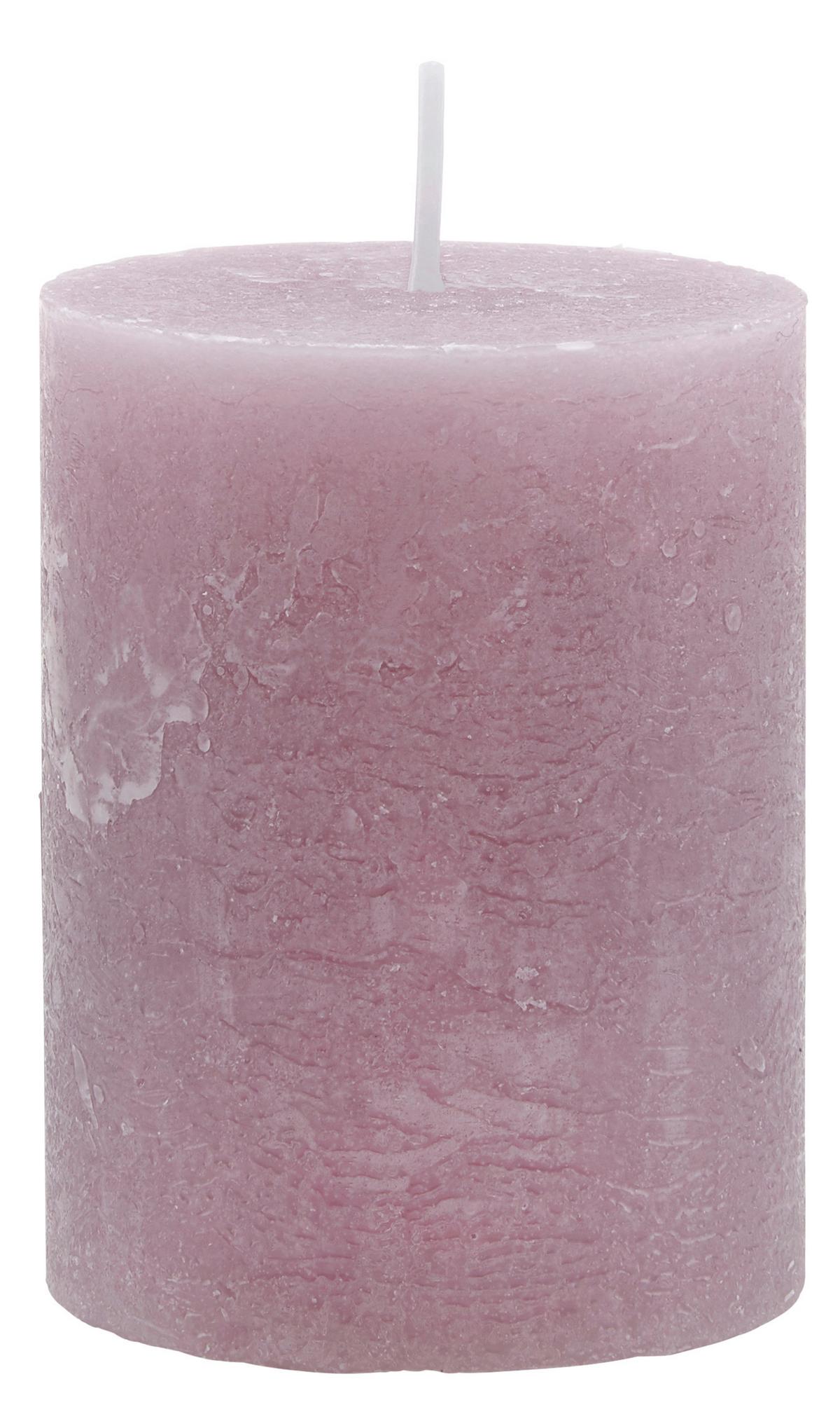 VÁLCOVÁ SVÍČKA LIA - purpurová, Moderní (6,8/9cm) - Premium Living