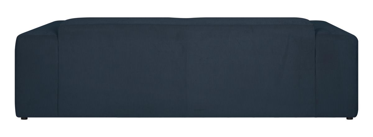 3-sitzer-sofa Hannah Blau B: 247 Cm - Blau/Schwarz, Design, Textil (247/75/104cm) - MID.YOU