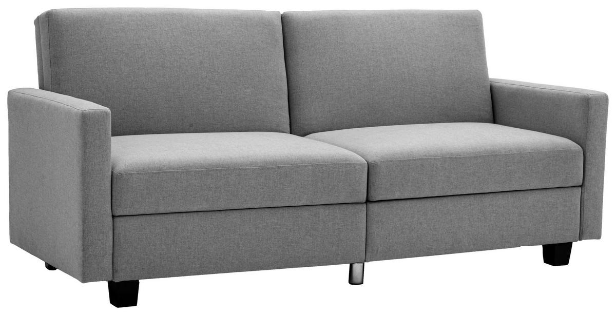 Schlafsofa Kipu Grau B: 192 cm - Schwarz/Grau, Basics, Textil (192/76/85cm) - P & B