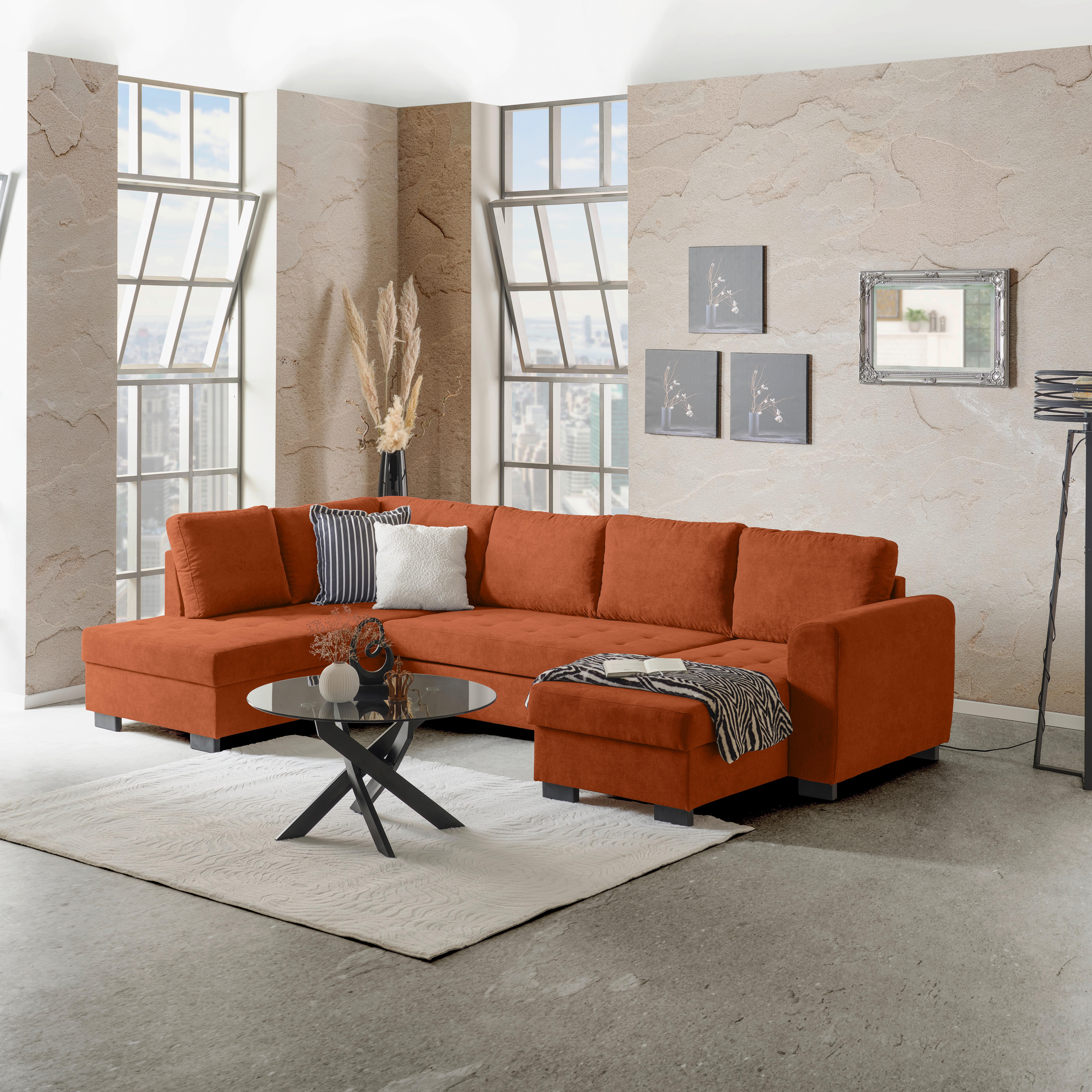 SEDACÍ SOUPRAVA MALTE - šedá/černá, Moderní, textil/plast (178/305/155cm) - Luca Bessoni