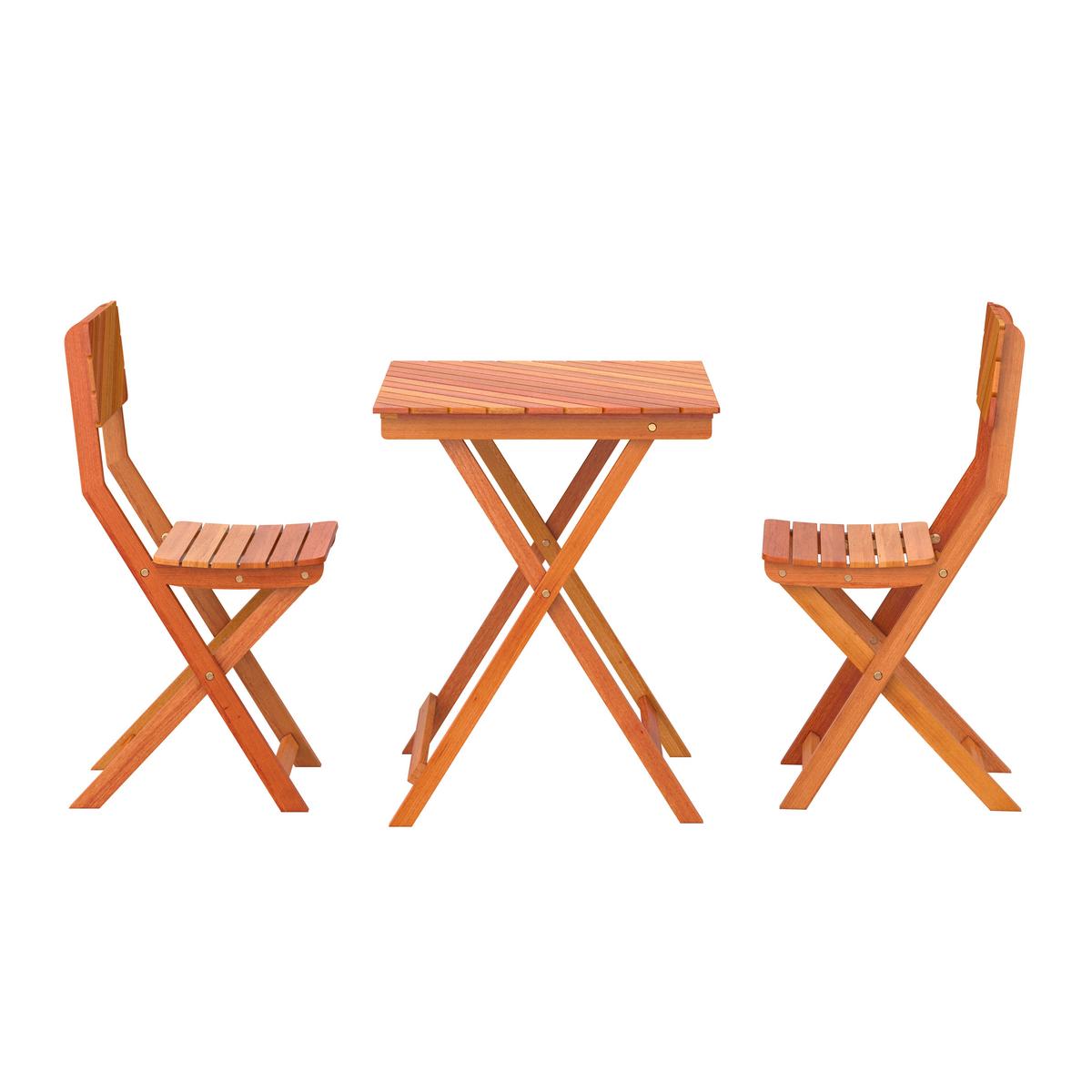 Balkonmöbel Set Simone Holz - Naturfarben, MODERN, Holz - James Wood