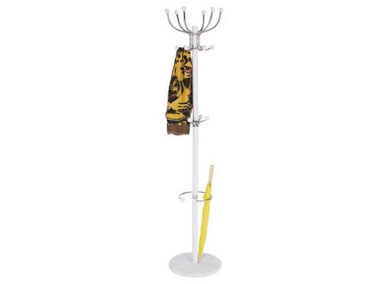 Vešiak Na Odev Mecki - biela, Moderný, kov (38/176cm) Vešiak Na Odev Mecki - biela, Moderný, kov (38/176cm)
