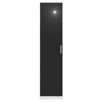 Drehtürenschrank B: 47 cm Berlin Weiß/Grau - Weiß/Grau, MODERN, Holzwerkstoff (47/210/54cm) - Rauch Möbel