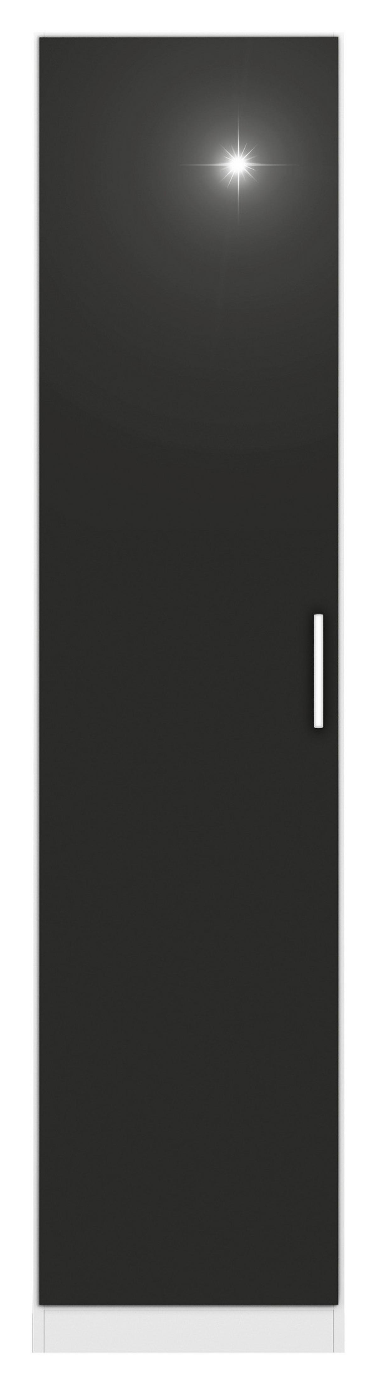 Drehtürenschrank 47 Cm Berlin Weiß/grau - Weiß/Grau, MODERN, Holzwerkstoff (47/197/54cm) - Rauch Möbel