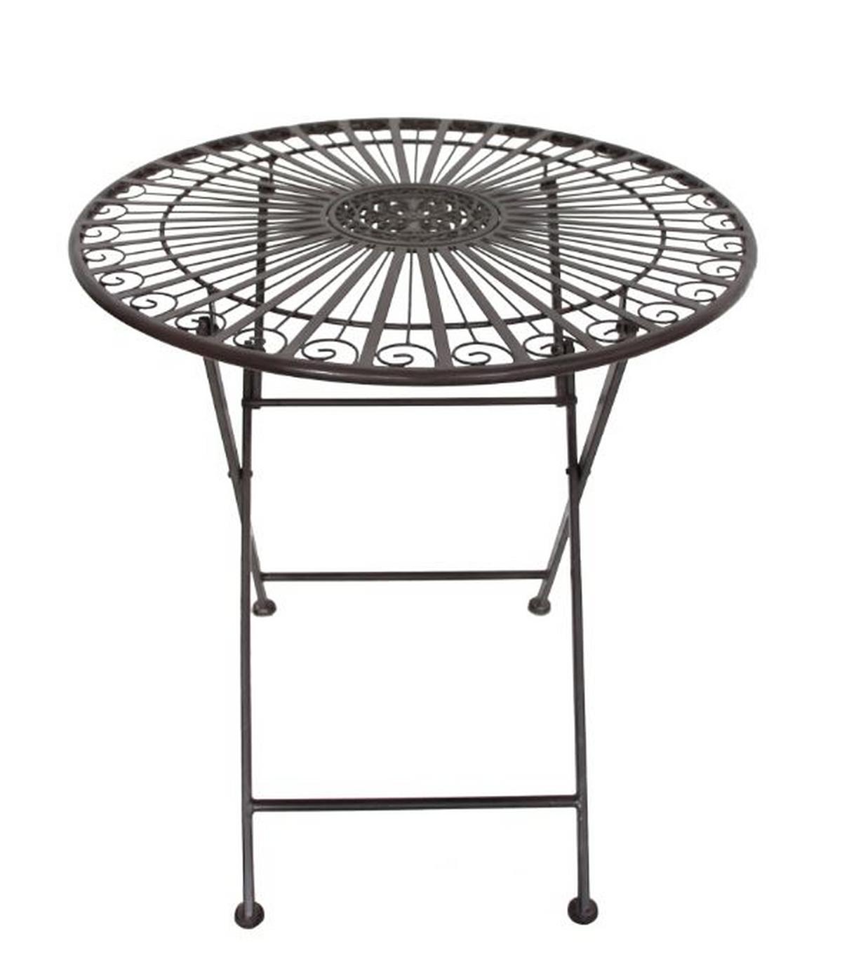 Balkonmöbel Set Mangan Metall - Rostfarben, Basics, Metall (40/92/39cm) - Gardenson