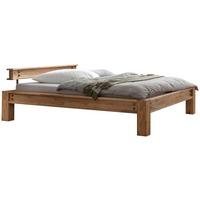Balkenbett San Sebastian Eichefarben 180x200 Cm - Eichefarben/Braun, Natur, Holz (180/200cm) - Hasena