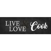 Teppich Läufer Küche Ayna 50x150 Cm - Schwarz/Weiß, Textil (50/150cm) - James Wood