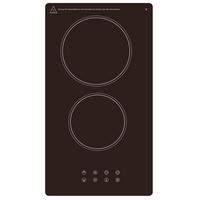 Glaskeramikkochfeld Eb-Dcf-2x - Schwarz, Trend, Glas/Metall (28,8/6,4/52cm) - PKM