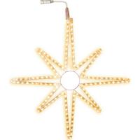 LED-Dekoleuchte 800-65_schneeflocke - Transparent/Weiß, Basics, Kunststoff/Metall (75/2,5/75cm) - Eglo