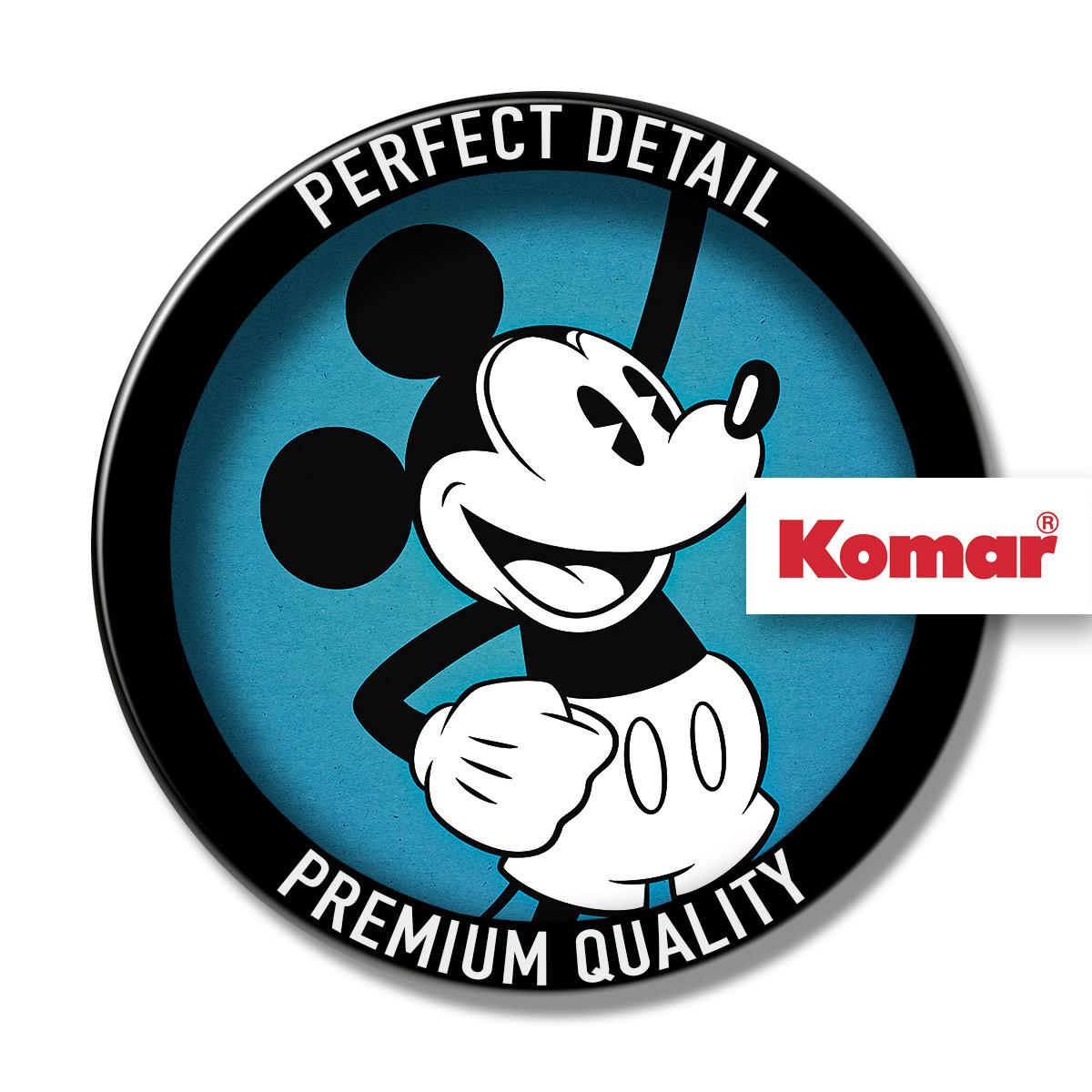 Vliestapete Mickey Hey - Blau/Weiß, Basics (120/200cm) - Komar
