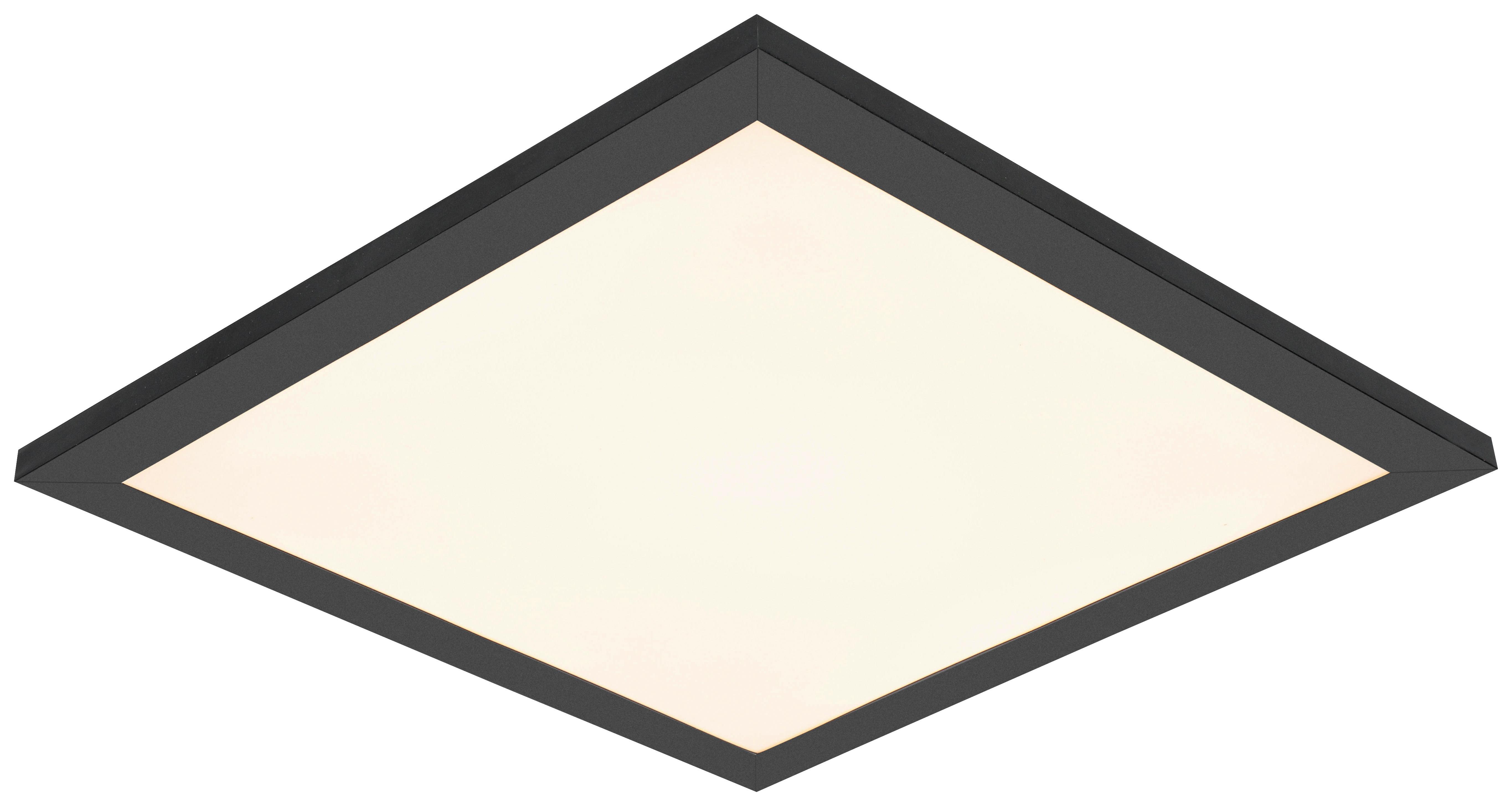 STROPNÍ LED SVÍTIDLO JUO - bílá/černá, Moderní, kov/plast (30/30/5,5cm) - Mömax