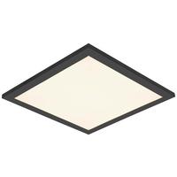 STROPNÍ LED SVÍTIDLO JUO - bílá/černá, Moderní, kov/plast (30/30/5,5cm) - Mömax