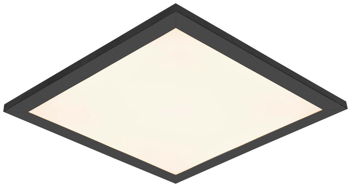 STROPNÍ LED SVÍTIDLO JUO - bílá/černá, Moderní, kov/plast (30/30/5,5cm) - Mömax
