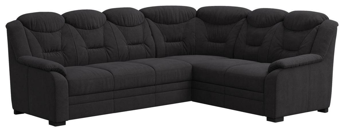 Ecksofa Marcus Schwarz S: 263x211 cm - Schwarz, Basics, Textil (263/211cm) - MID.YOU