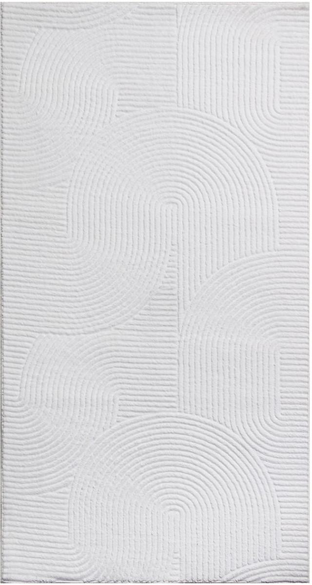 Webteppich Stilo - Weiß, KONVENTIONELL, Textil (80/300cm)