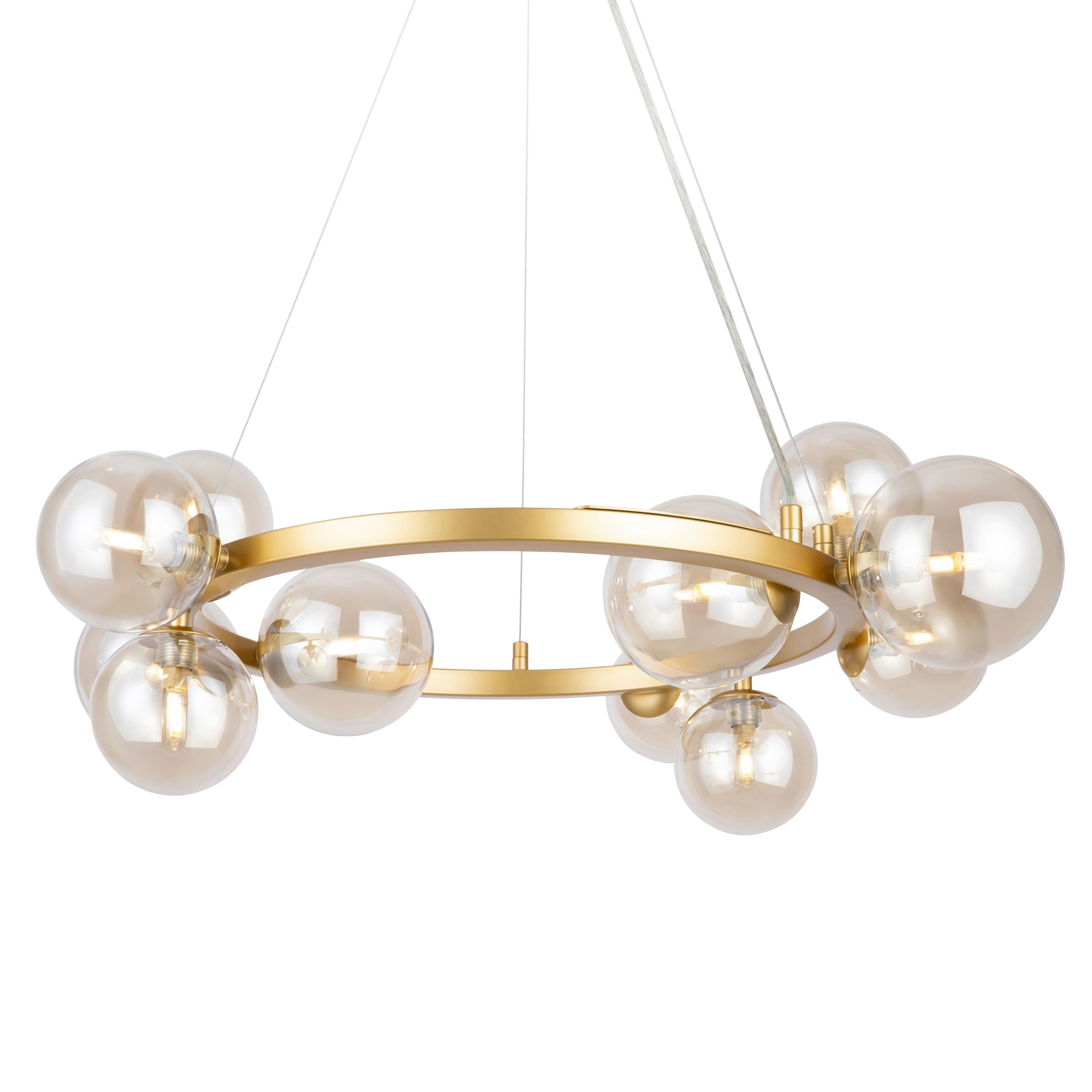 Pendelleuchte Dallas - Goldfarben, Basics, Glas/Metall (25/137/67cm) - MAYTONI