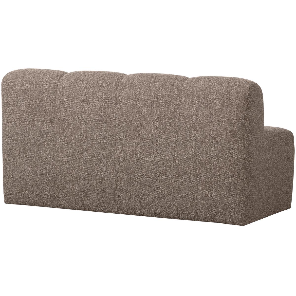 Sitzbank Mojo Braun B: 164cm - Schwarz/Braun, MODERN, Textil (164/83/73cm) - Livetastic