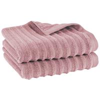 HANDTUCHSET Welle 2er Set Mauve - Mauve, Basics, Textil (50/100cm)