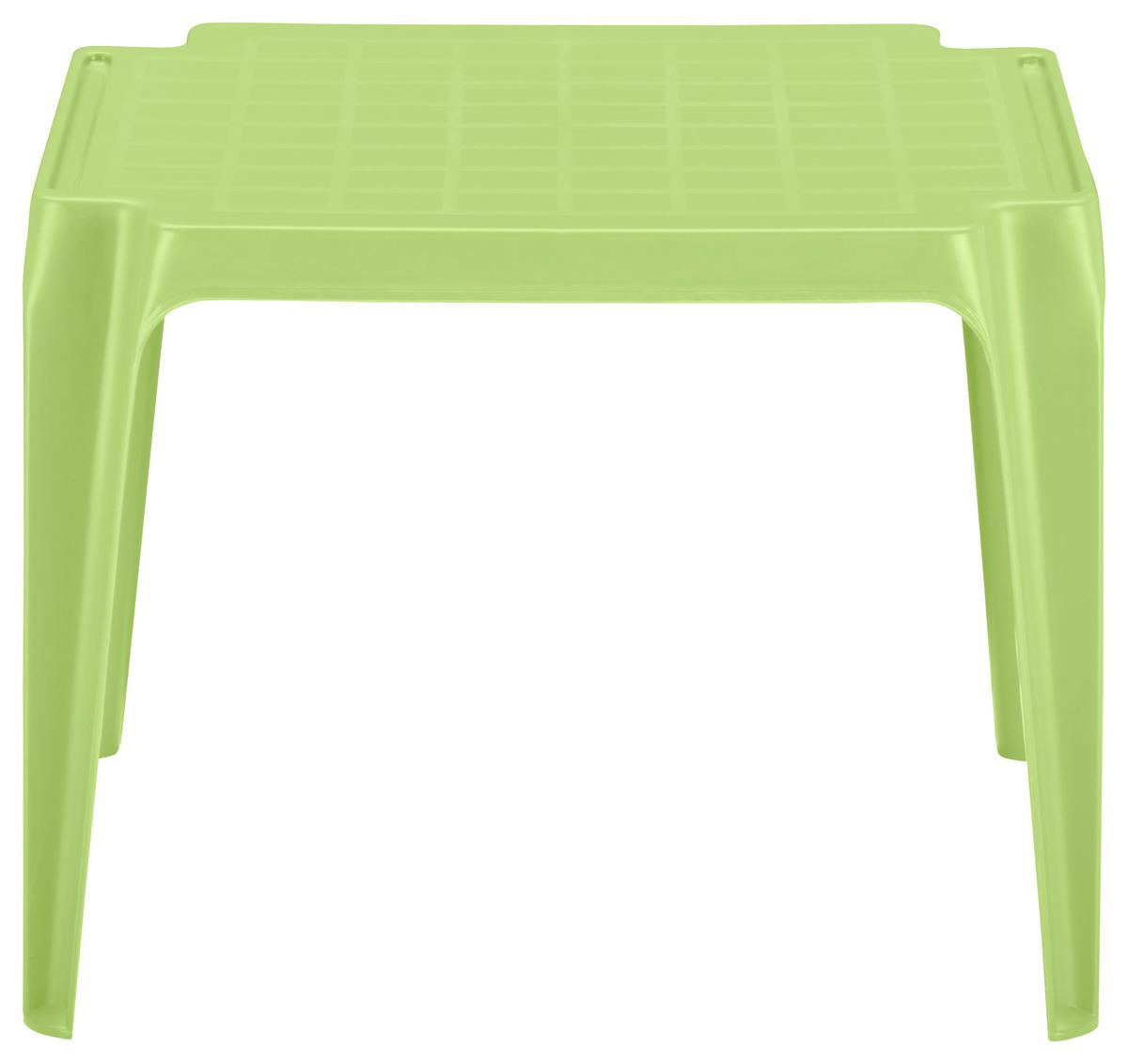 Kindertisch Tavolo Baby Grün Kunststoff Wetterfest - Grün, MODERN, Kunststoff (55/50/44cm) - BUNINO