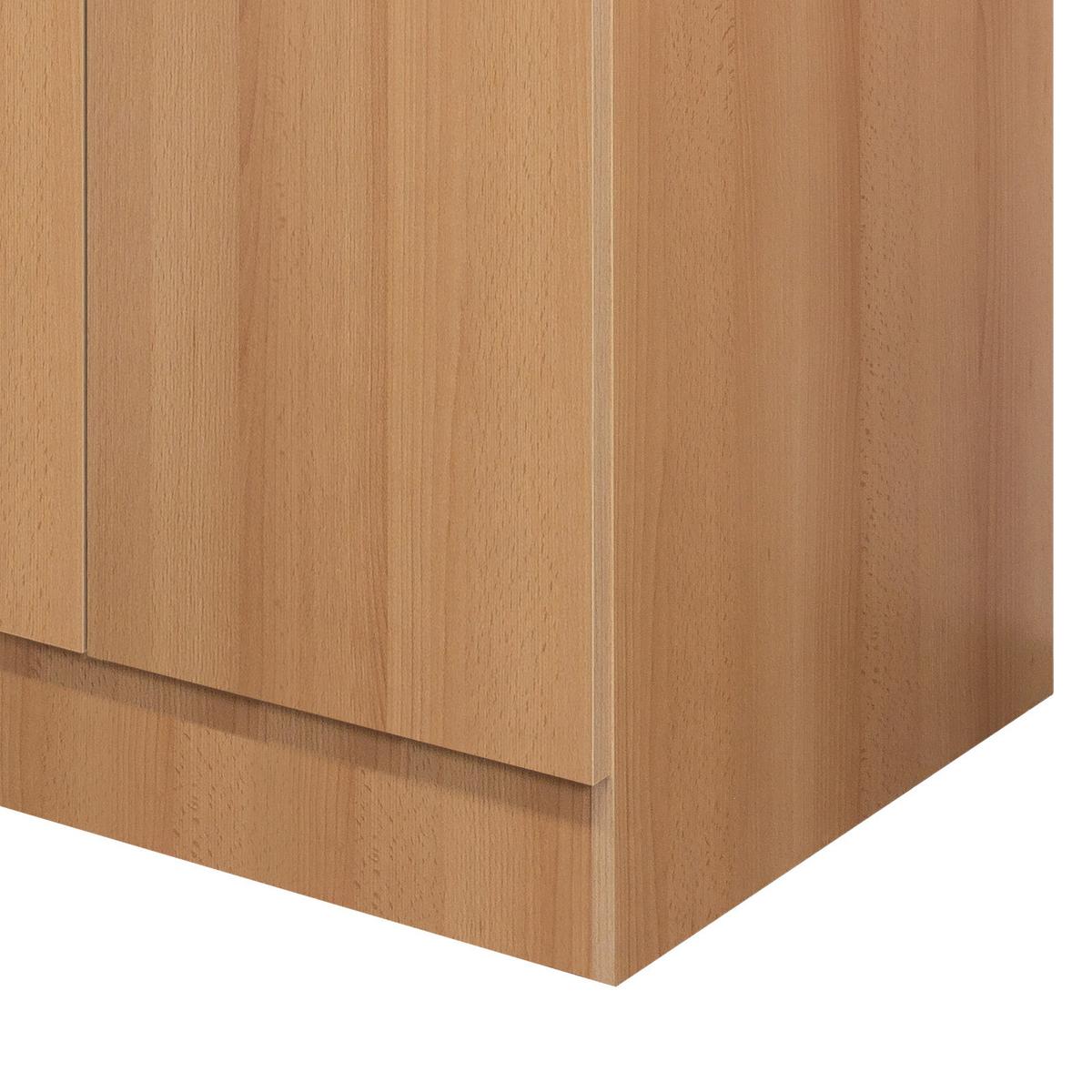 Dřezová skříňka NANO DSPU 100 ES - barvy buku/béžová, Moderní, kompozitní dřevo/plast (100/85/57cm)