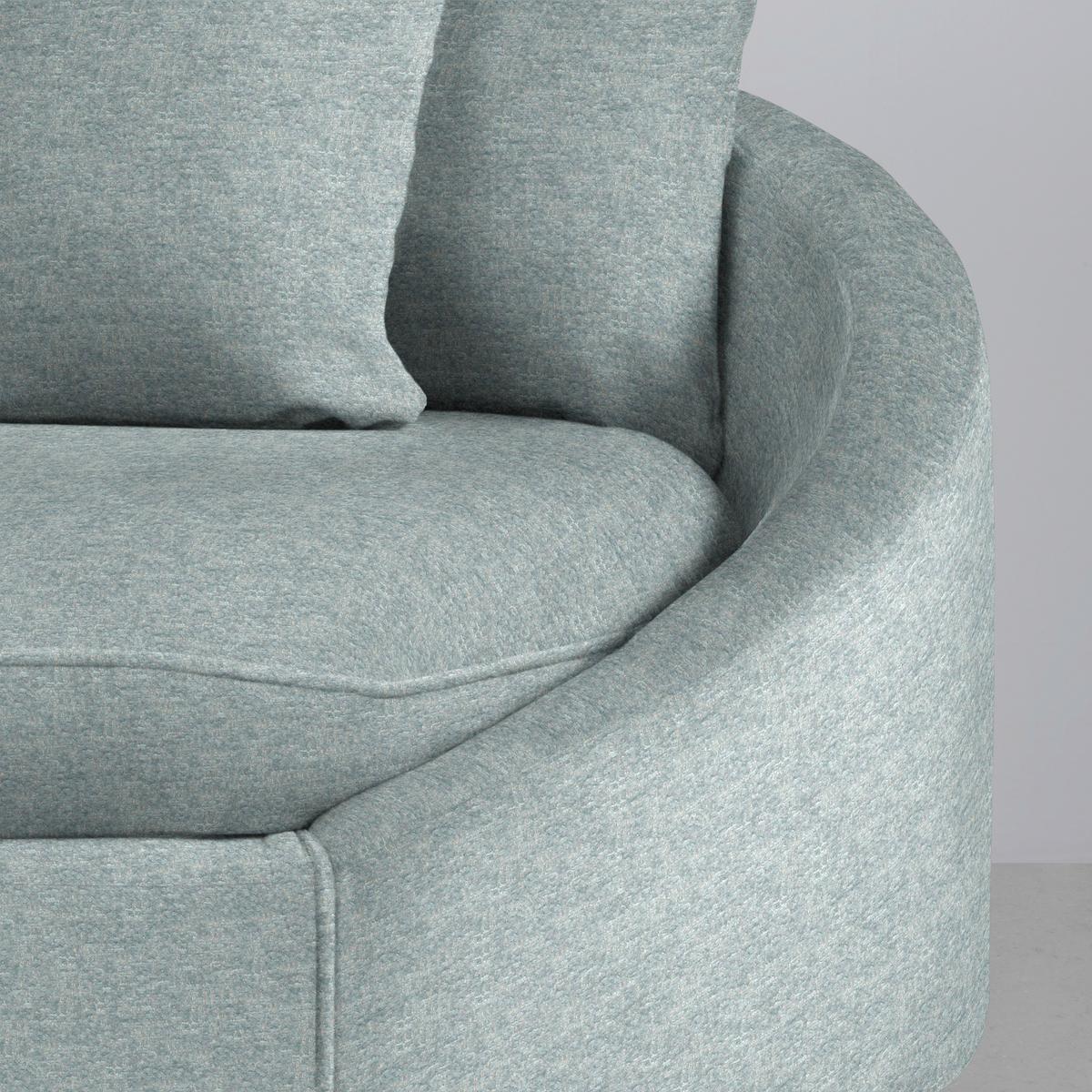 Rohová sedačka AXEL, levá, světle modrá tkanina - černá/světle modrá, Moderní, kov/textil (250/291cm) - Mömax