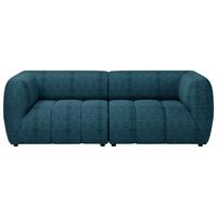 Sofa Laos Petrol/Schwarz, 240 cm - Petrol/Schwarz, Design, Textil (240/80/95cm) - MID.YOU