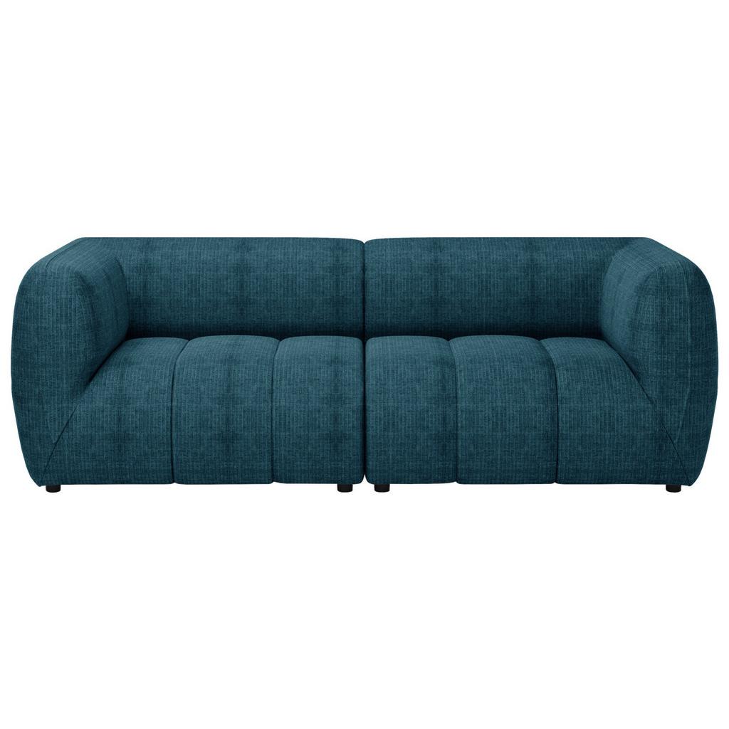 Sofa Laos Petrol/Schwarz, 240 cm