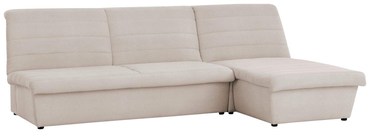Ecksofa Looks Viii Ecru - Ecru/Schwarz, Design, Textil (274/168cm) - LOOKS by W.Joop
