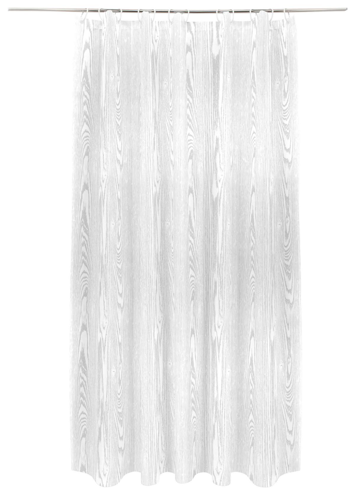 Duschvorhang Svenja - Weiß, MODERN, Textil (180/200cm) - Luca Bessoni