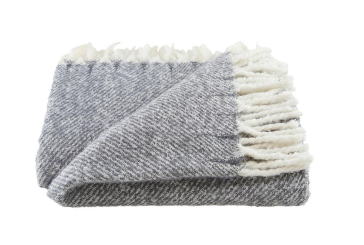 Kuscheldecke Ilka - Anthrazit, MODERN, Textil (150/200cm) - Luca Bessoni