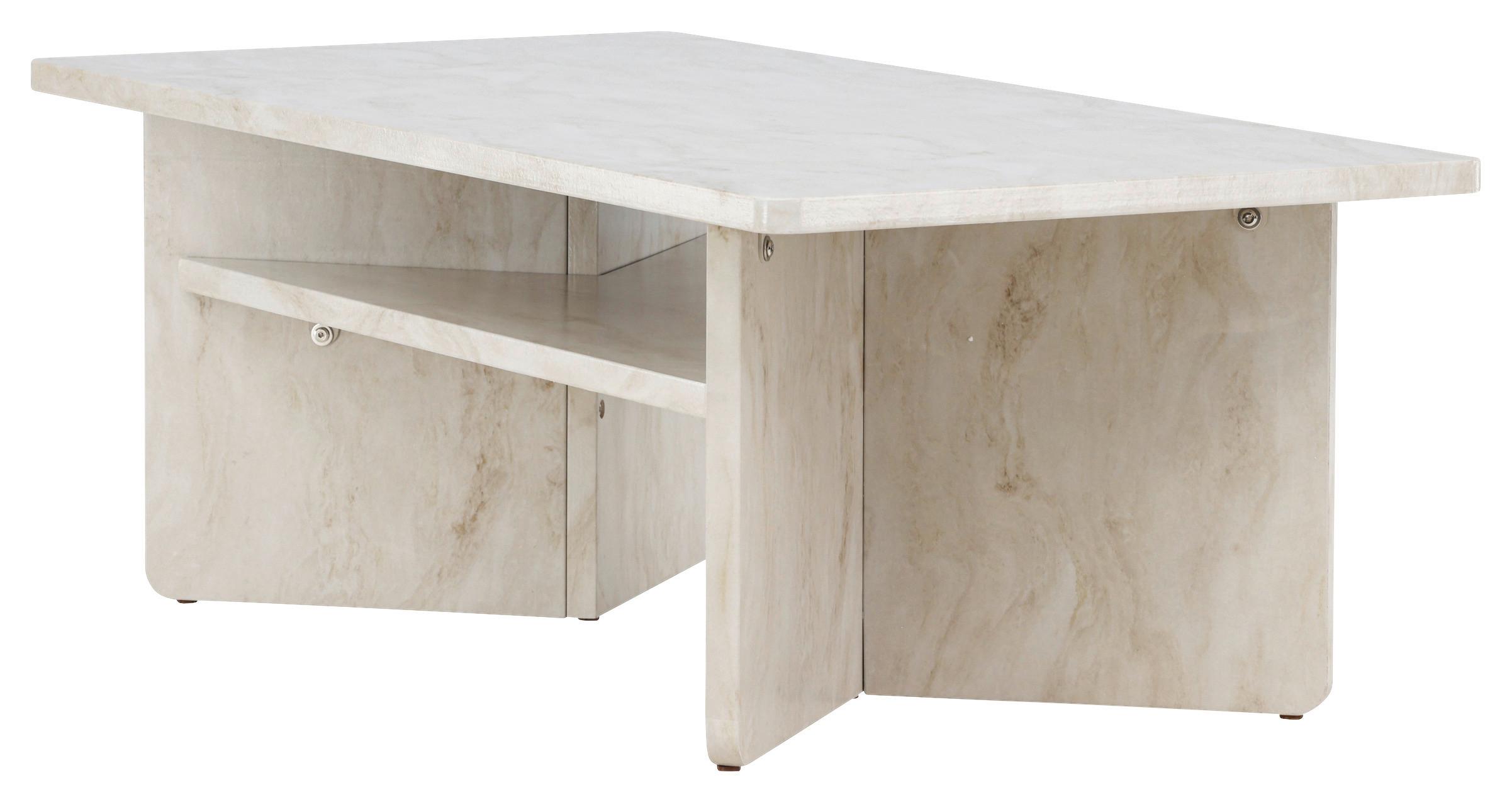 Couchtisch Ålesund - Beige, Design, Holzwerkstoff (120/60/42cm) - Livetastic