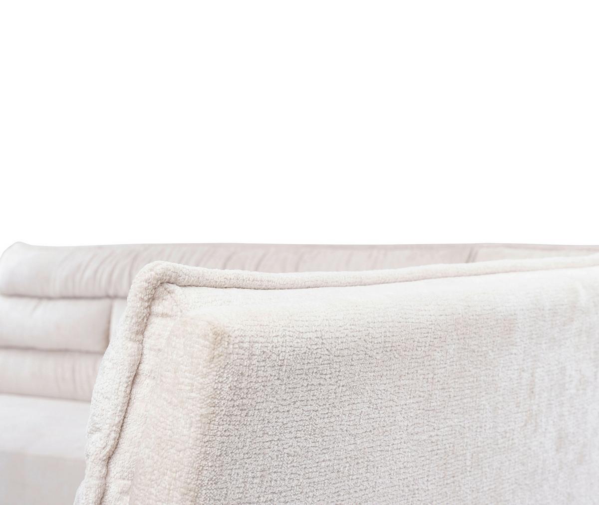 Eckbank YURi Beige, Schenkel: 176x214 cm - Beige/Schwarz, LIFESTYLE, Textil/Metall (176-214/68/88cm) - Livetastic